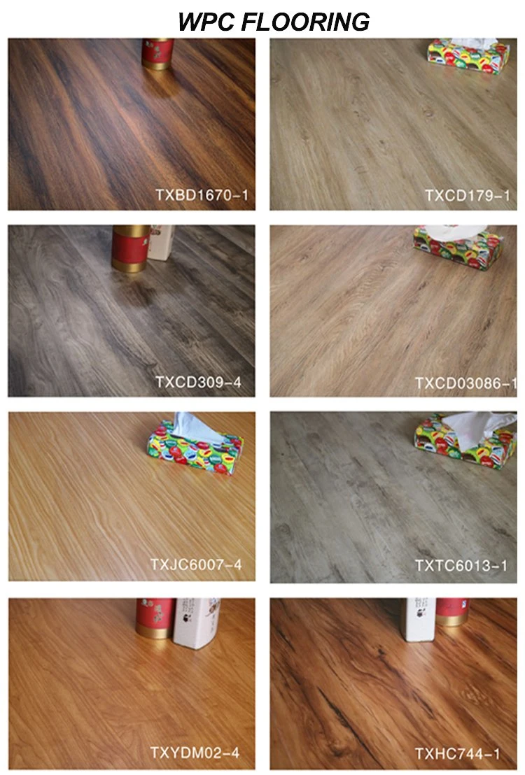 Decor Garage Lvt Tiles Click PVC Plastic Wood Vinyl Planks Luxury Spc Flooring