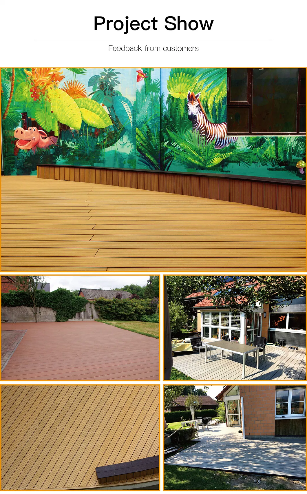 China WPC Decking Composite Wood Decking Outdoor Flooring Tw-02b