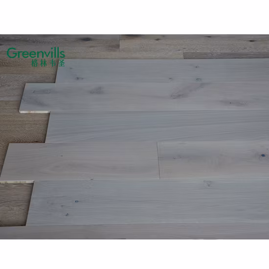 ブラッシュ&スモークホワイトオイル加工エンジニアードオーク材の床/木製の床/堅木張りの床