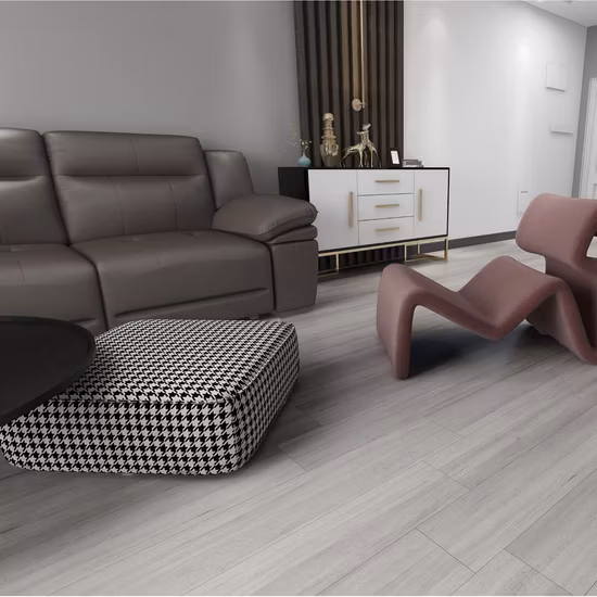 装飾ガレージ Lvt タイルクリック PVC プラスチック木製ビニール板高級 Spc フローリング